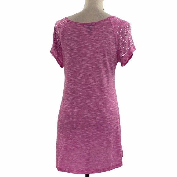 STYLE & Co Pink Paris Graphic Tunic Top Size Small - Picture 3 of 11
